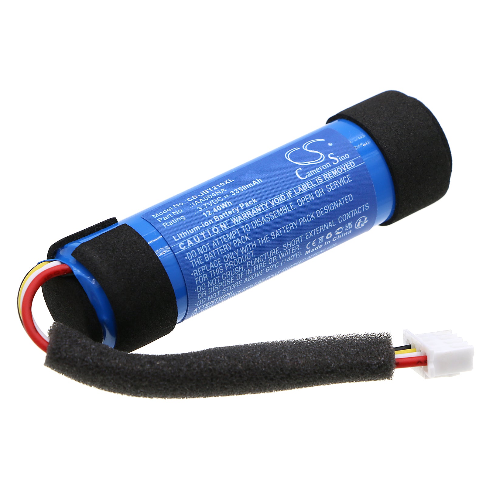 3350mAh Replacement Battery for JBL Tuner 2 Speaker, 3.7V Li-ion, IAA004NA, Size 71x20x20mm
