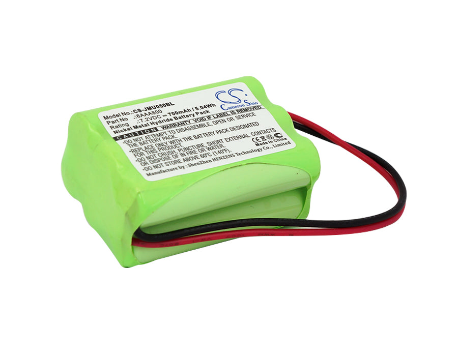 700mAh 7.2V Ni-MH Replacement Battery for JAY UTE050 Crane Remote Control, Compact Size (45.3x30.95x20.9mm), 6xAAA Cells
