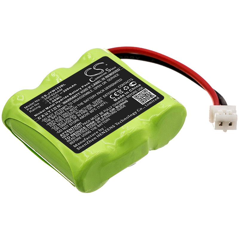 300mAh 3.6V Ni-MH Battery for JAY Wilpa 1035 Crane Remote - Compact 31.95x30.50x10.66mm Replacement
