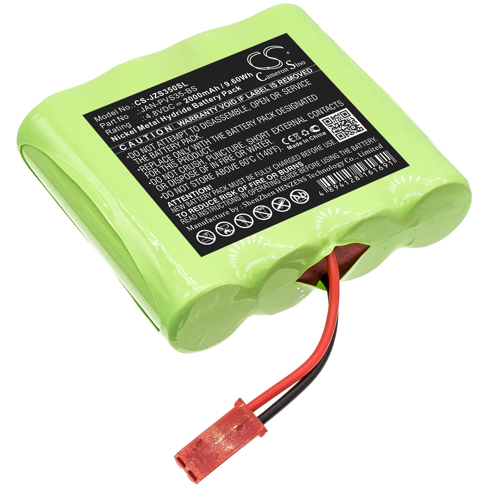 2000mAh Replacement Battery for Jandy Zodiac S35 Remote & Polaris Sol 1000 Pool System - 4.8V Ni-MH
