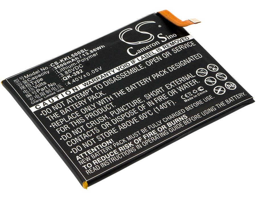 360 Q5 Plus Replacement Battery - 3600mAh Li-Polymer, Model 1509-A00 - Qihoo Smartphone
