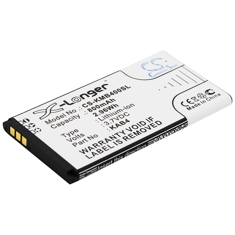 800mAh Replacement Battery for KAZAM Life B4 & MaxCom MM720/721 Series Smartphones - 3.7V Li-ion

