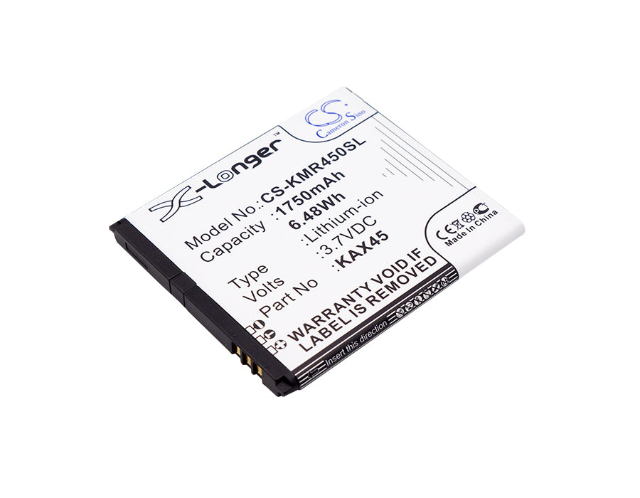 1750mAh Battery Replacement for KAZAM Trooper X4.5 - 3.7V 6.48Wh Li-ion, TR4543049-01, KAX45 Smartphone Battery
