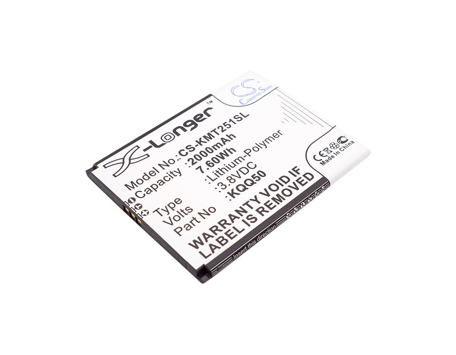2000mAh Replacement Battery for KAZAM Thunder2 5.0 Smartphone - TH25014-01, 3.8V Li-Polymer
