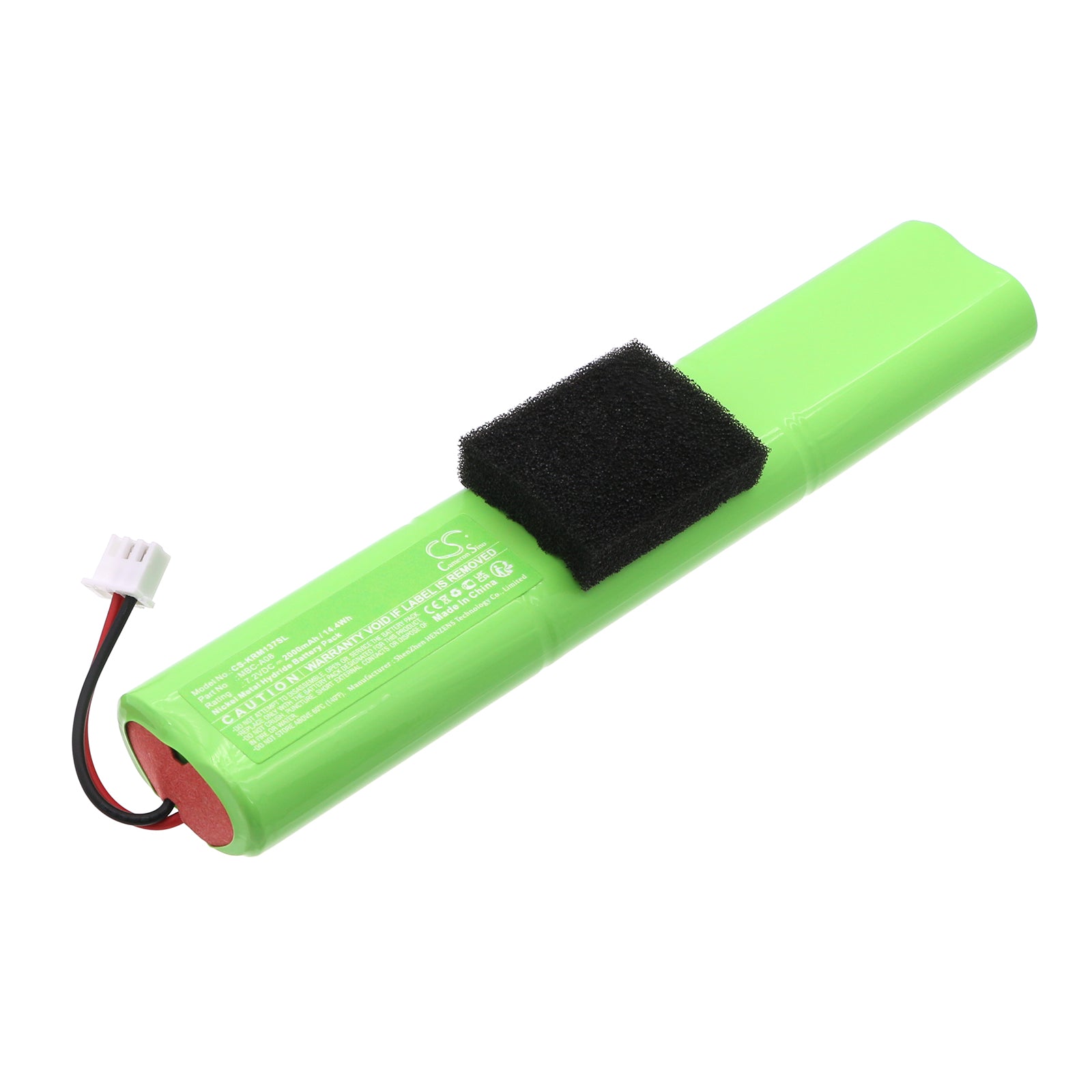 KERN Scale Replacement Battery: MWA, MTA, MPE, MPD, MPC Series, 7.2V 2000mAh NiMH - Part 137539

