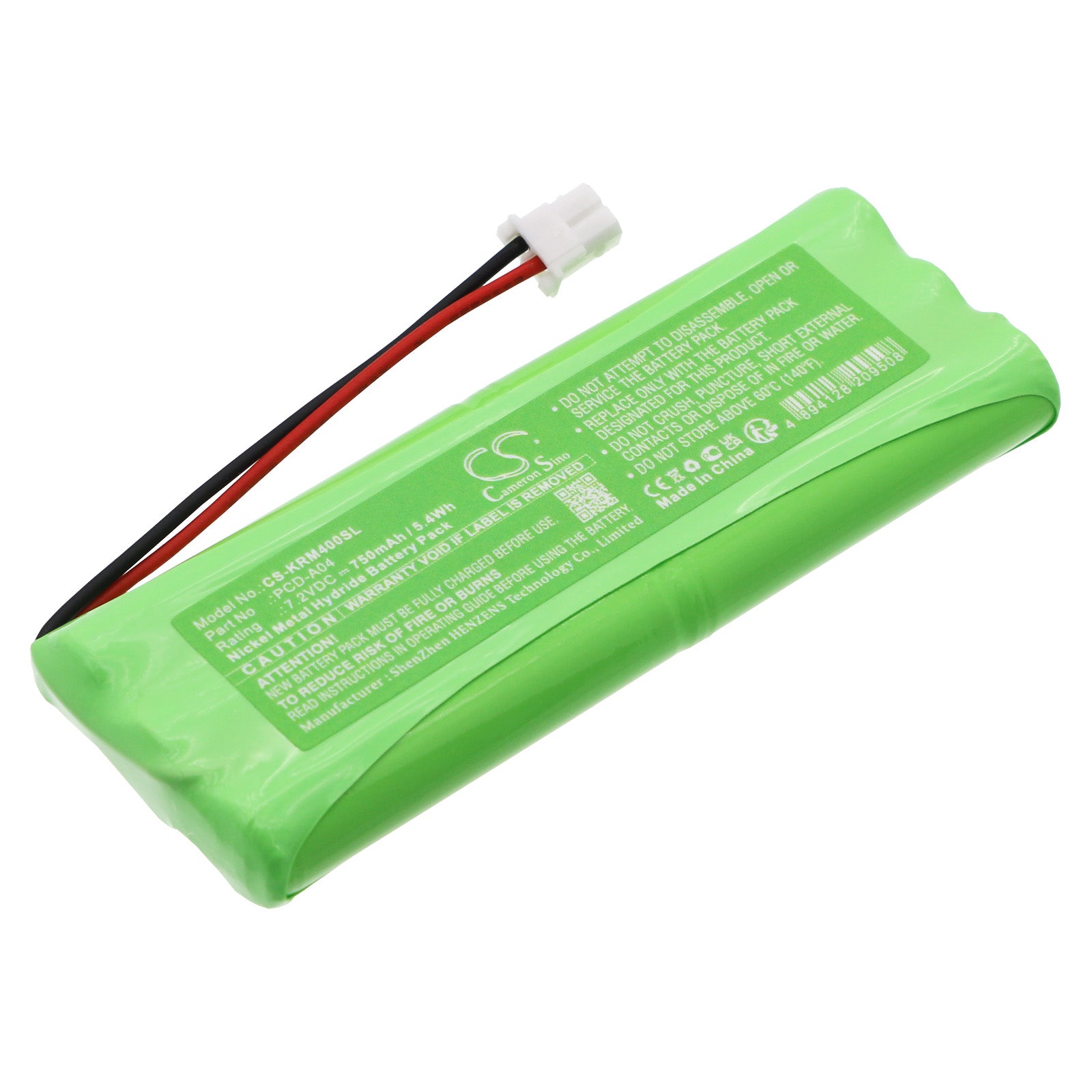 KERN Scale Battery: NiMH 750mAh 7.2V - AUTO-OFF & PCD-A04 Scales (89.2x31.8x10.8mm Replacement)
