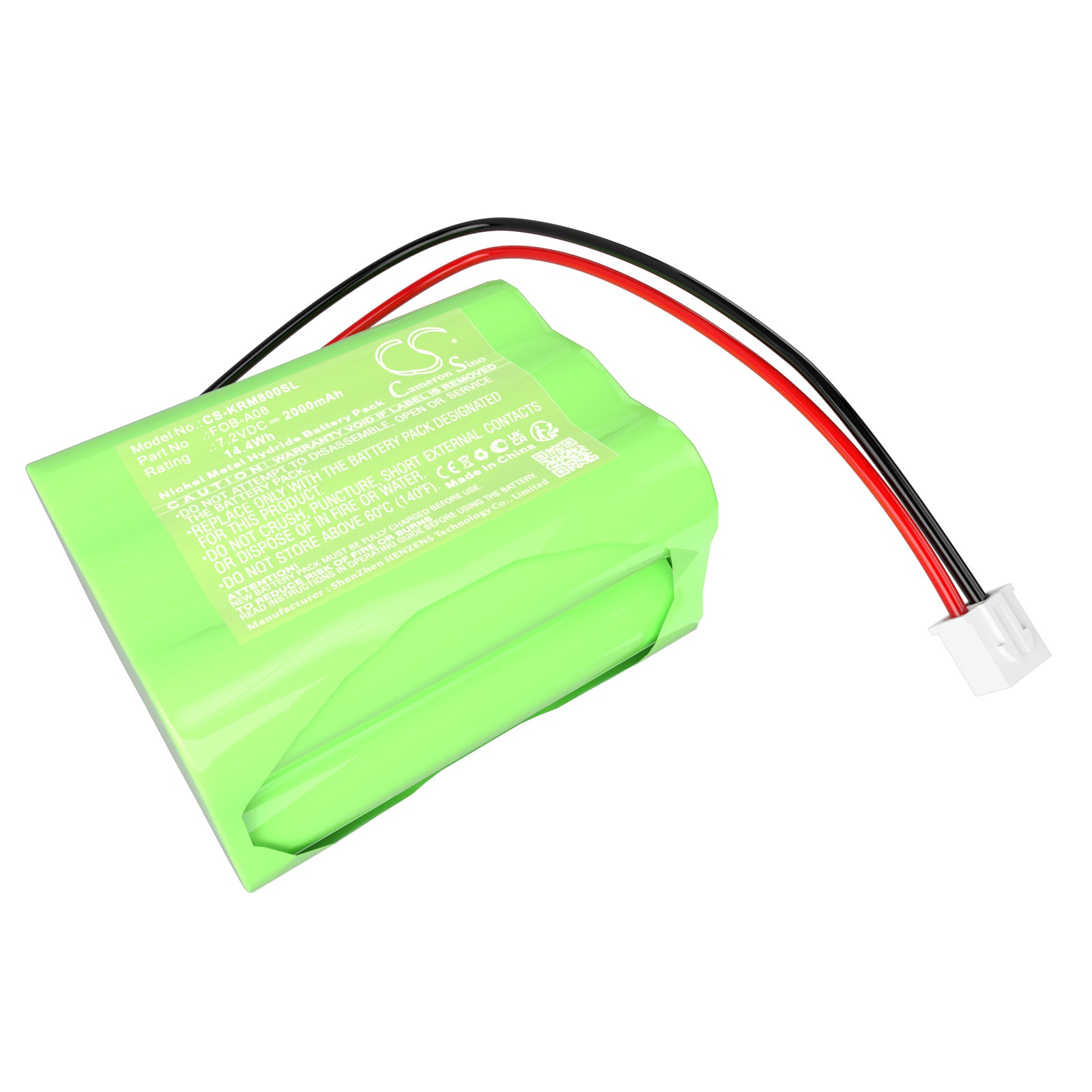 KERN Scale Replacement Battery: MPS, MWS, MTS, MCB, MBB, FOB Series, 7.2V 2000mAh NiMH Battery Pack
