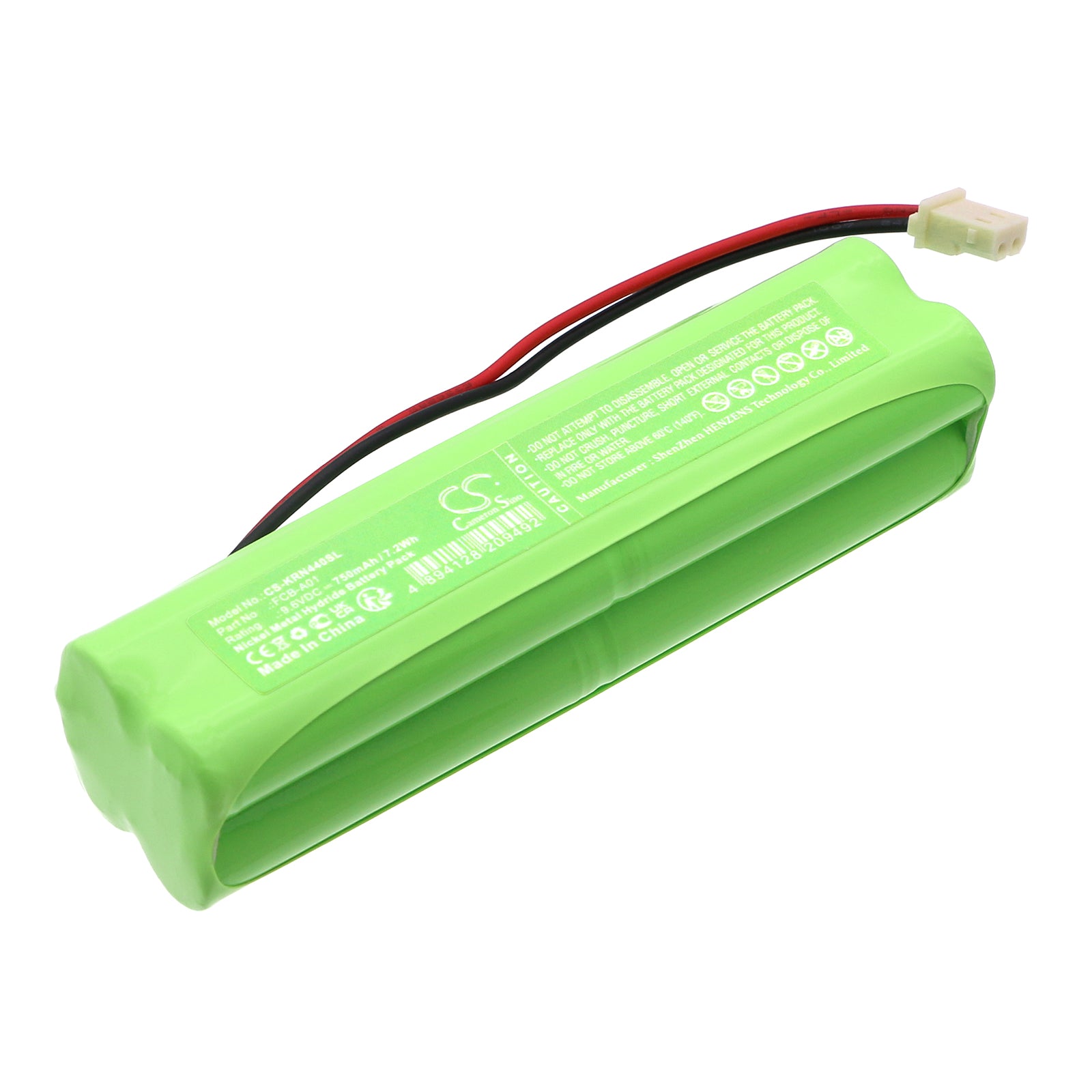 KERN FCB Scale Battery: 9.6V 750mAh NiMH Replacement - FCB-A01, 440 Models - Electronic Balance Power
