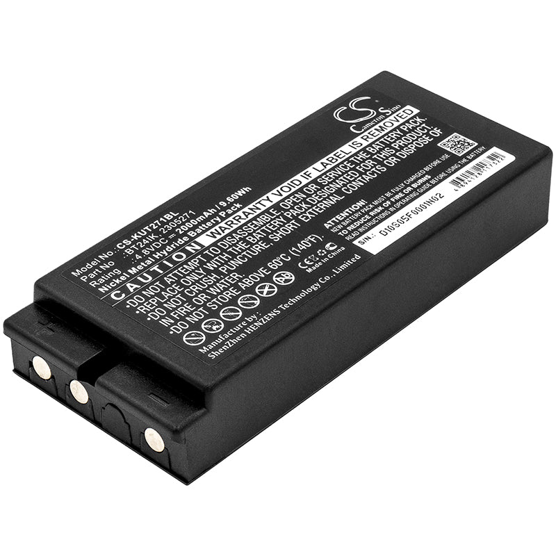 2000mAh 4.8V Ni-MH Replacement Battery for IKUSI Crane Remote TM70/IKONTROL & Iribarri Transmitters
