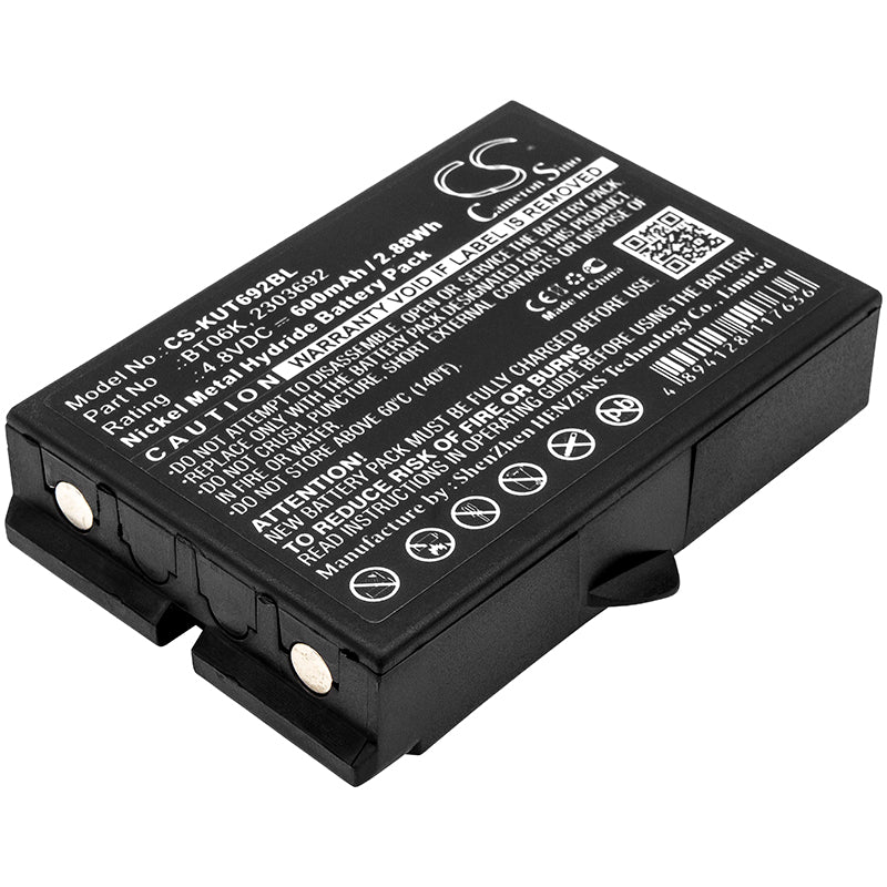 IKUSI Crane Remote Battery 600mAh - TM70/1, TM70/2, RAD-TS, T71 ATEX Compatible - 4.8V Ni-MH Replacement
