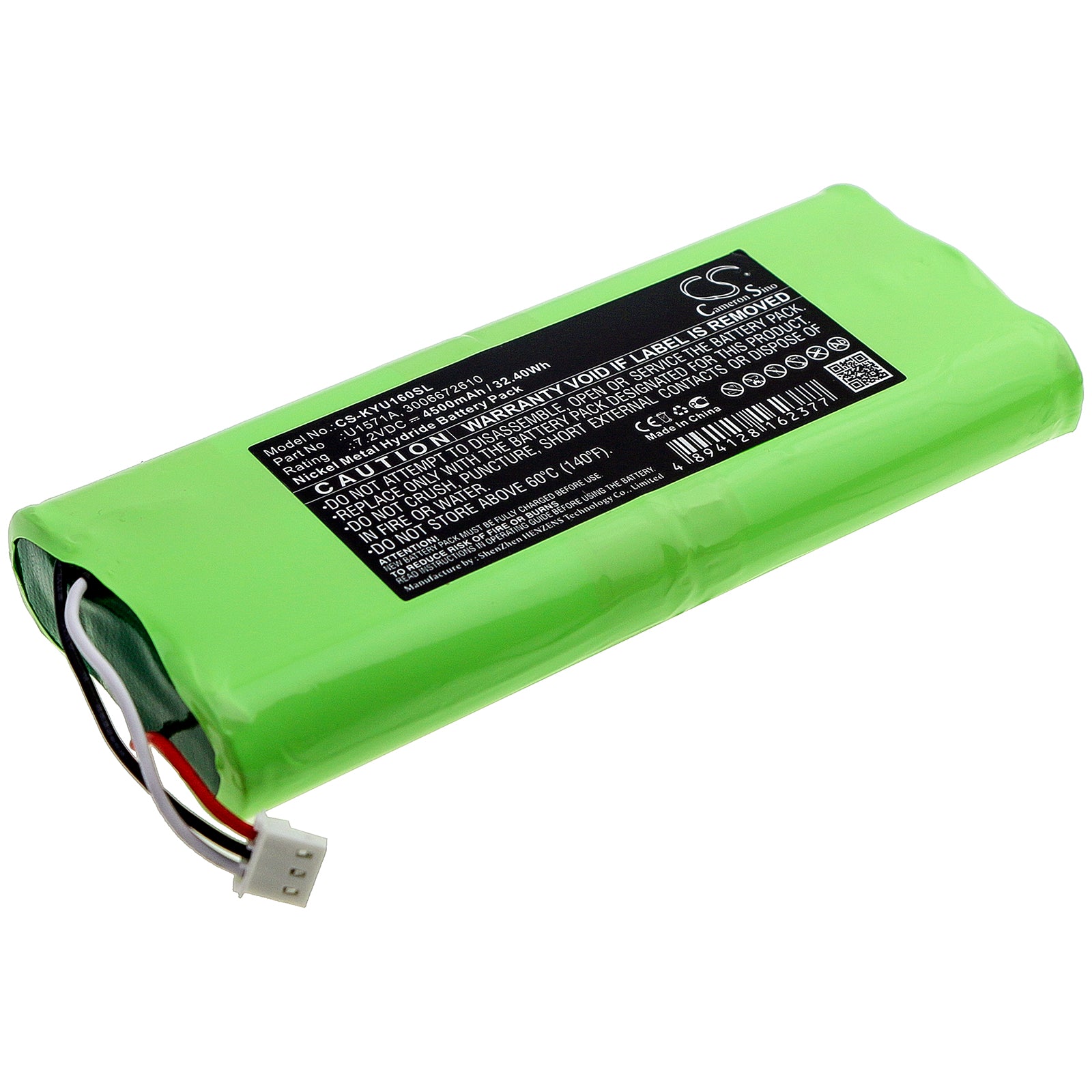 7.2V 4500mAh Ni-MH Replacement Battery Pack for Keysight U1600 Oscilloscopes & U1571A Multimeter

