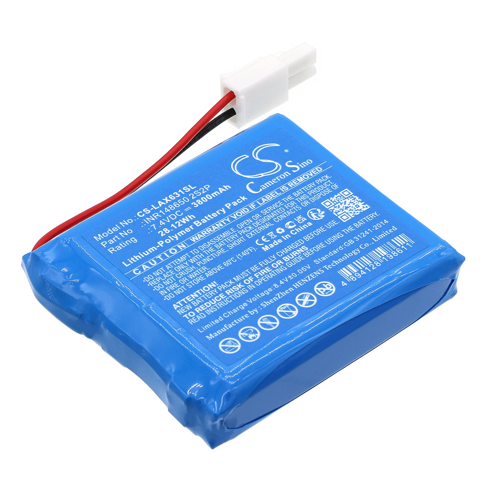 3800mAh Replacement Battery for Launch X631/X631+ Automotive Diagnostic Scanner (7.4V 28.12Wh Li-Polymer)
