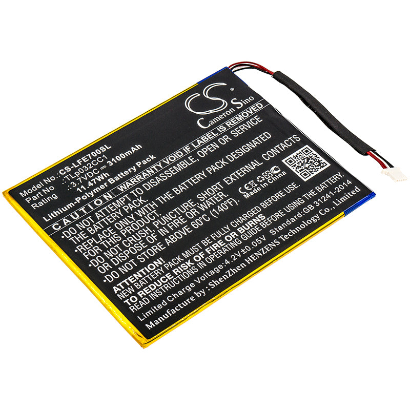LeapFrog Epic 7 Tablet Battery Replacement: 3.7V 3100mAh Li-Polymer (Model 31576) - High Capacity
