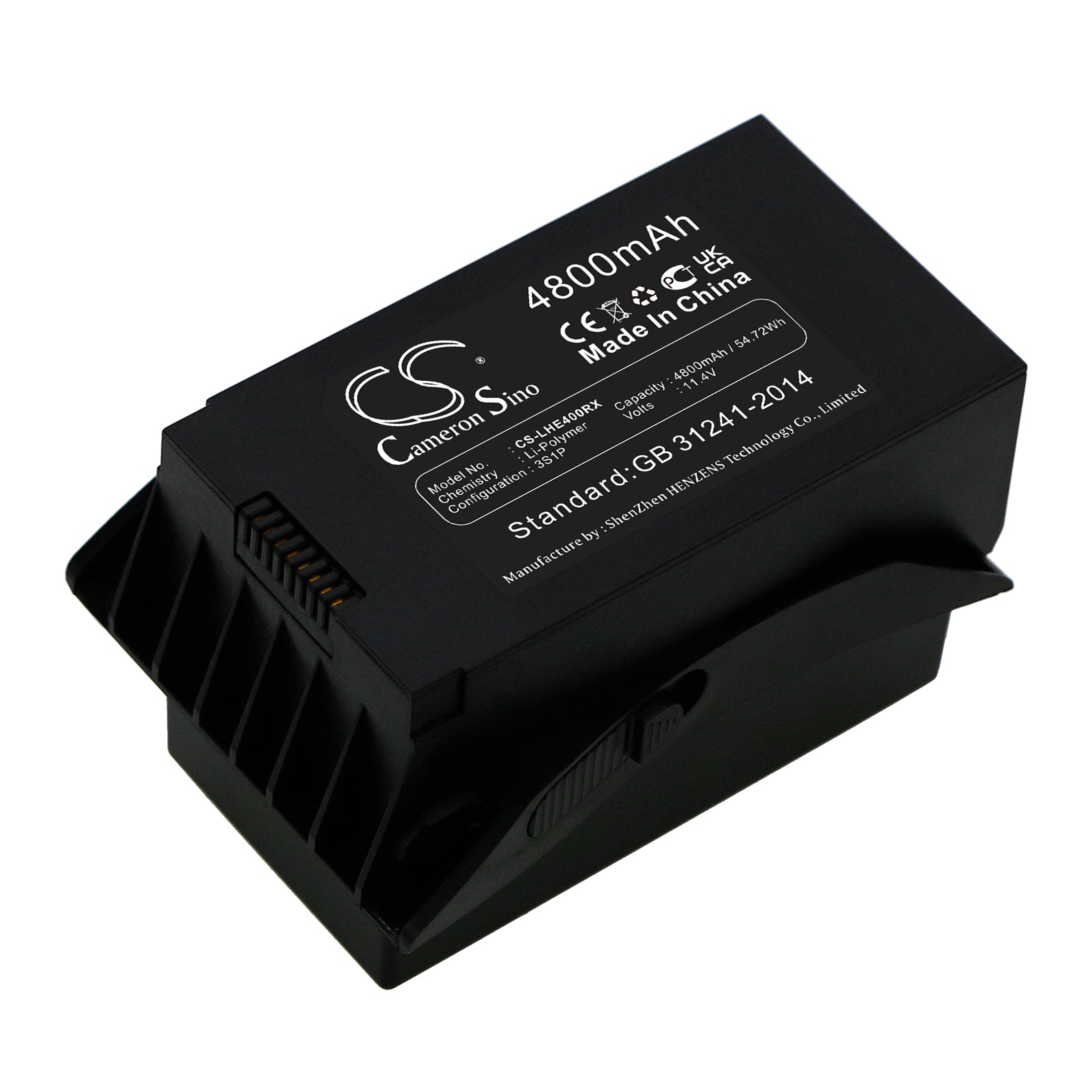 4800mAh Drone Battery - CFly Faith/JJRC X12/Eachine EX4 & Pro - 11.4V Li-Po Replacement
