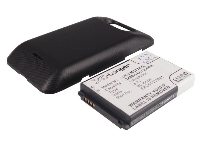 2400mAh Replacement Battery for Boost Mobile VENI LG730 & LG Optimus Series - 3.7V Li-ion
