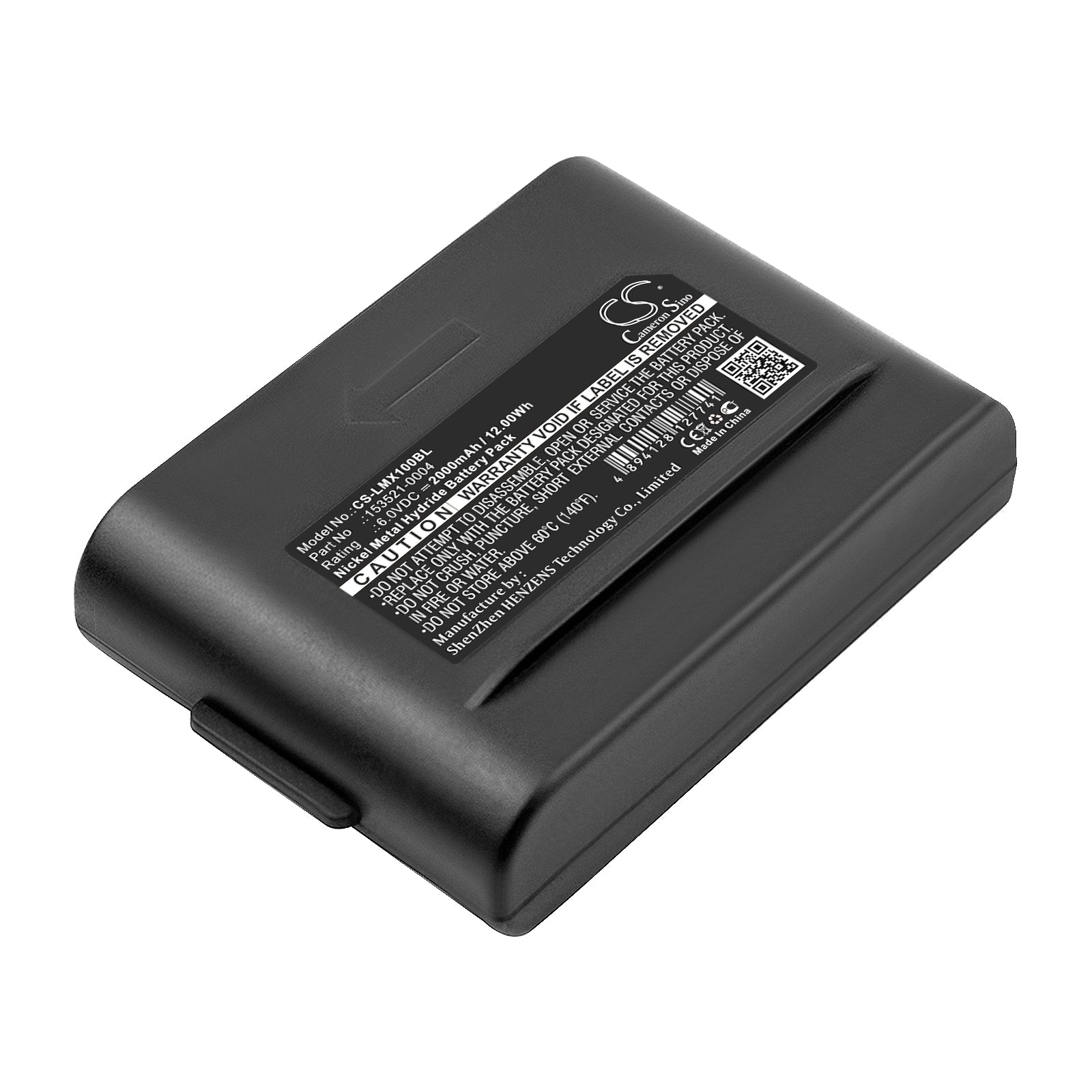 2000mAh Ni-MH Replacement Battery for LXE MX1 Barcode Scanner 6.0V 12Wh - LXE 153521-0004
