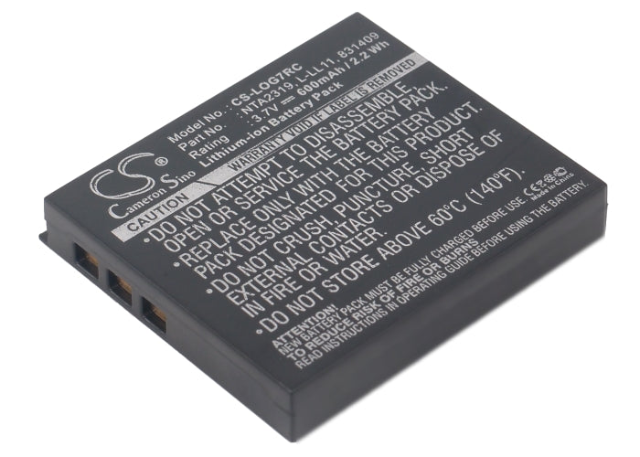 600mAh Replacement Battery for Logitech G7, MX Air Mouse (M-RBQ124) - 3.7V Li-ion Rechargeable
