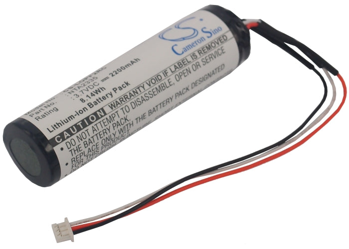 2200mAh Replacement Battery for Logitech Pure-Fi Anywhere 2 MM50 Speaker - 3.7V Li-ion, 68x18.3x18.3mm
