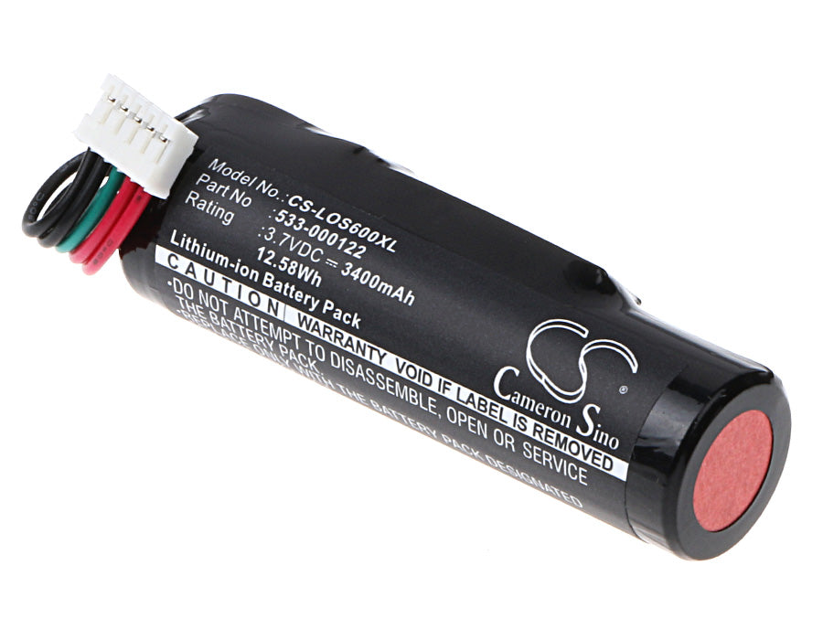 3400mAh Replacement Battery for Logitech UE ROLL/Roll 2/WS600 Speakers - 533-000122, 3.7V Li-ion
