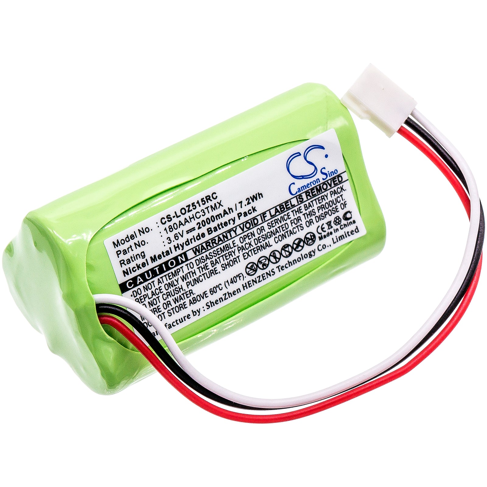 2000mAh Battery Replacement for Logitech Z515 S315i S715i Speakers - 3.6V Ni-MH (51.75x27.32mm)
