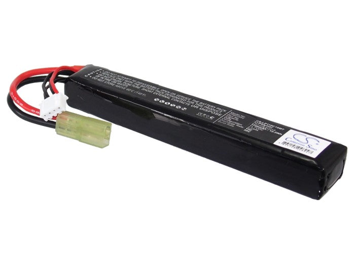 1100mAh 11.1V LiPo Airsoft Gun Battery Pack - Compact Stick Type, 12.21Wh, CS-LP110C18MT
