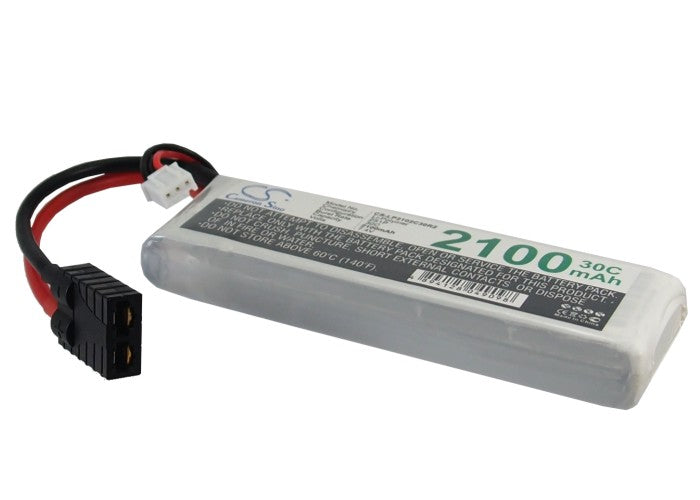 High-Capacity 2100mAh 7.4V LiPo Battery for RC Cars, Planes & Helicopters - 30C Discharge, 15.54Wh
