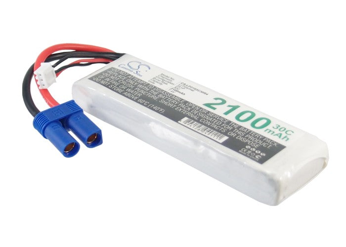 2100mAh 7.4V LiPo Battery for RC Drones - CS-LP2102C30R4, 15.54Wh, 103.88x33.60x15.43mm
