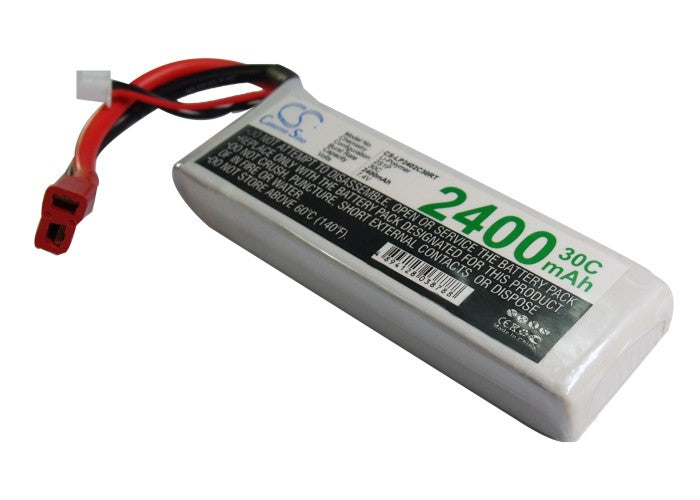 7.4V 2400mAh 30C LiPo Battery for RC Helicopter & Airplane - 102.87x33.53x19.14mm High Discharge
