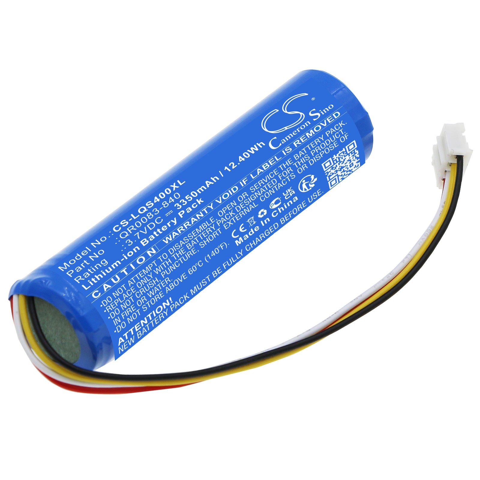 3350mAh Replacement Battery for Qolsys IQ Panel 4 & PowerG Alarm System - 3.7V Li-ion Backup Power
