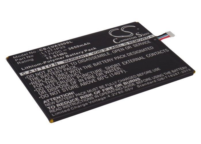 3650mAh Replacement Battery for Lenovo IdeaPad A3000, A1010, A5000, A7-30, A3300-T - 3.7V Li-Polymer - Tablet Battery Replacement

