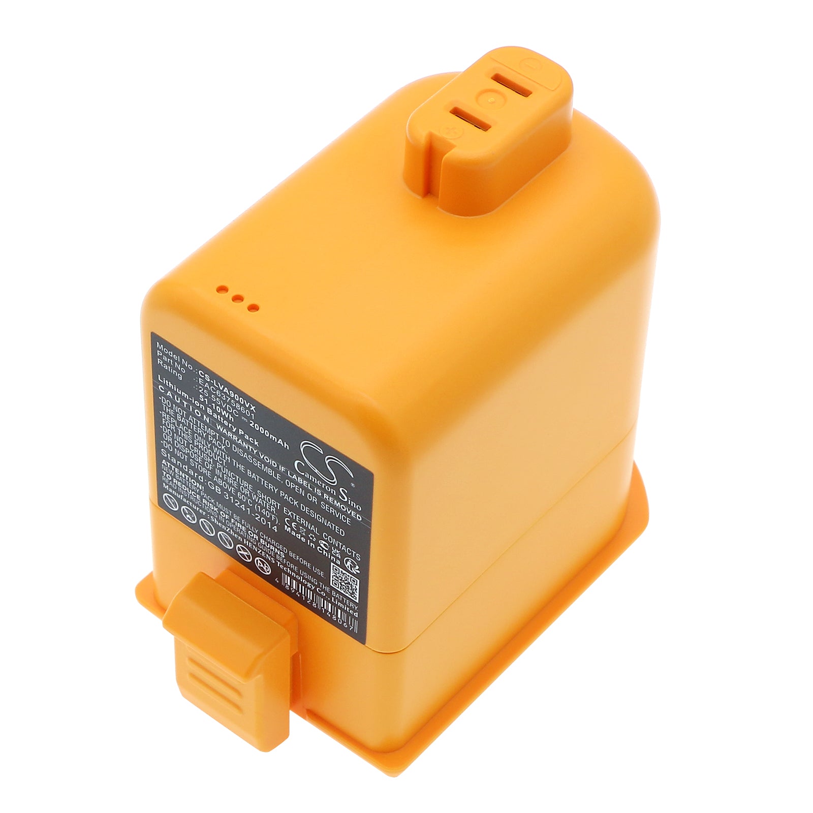 2000mAh Li-ion Replacement Battery for LG CordZero A9 Series Stick Vacuums - 25.55V (A9MASTER2X, A9MULTI, A958)
