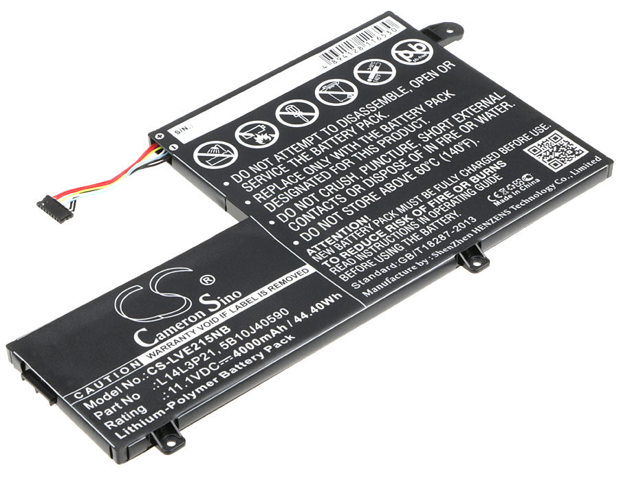 Lenovo Edge, Yoga, IdeaPad Laptop Battery - 4000mAh 11.1V 44.4Wh Li-Polymer - Replacement Battery