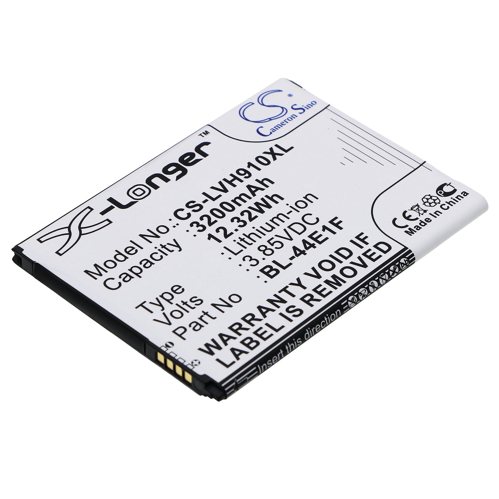 LG V20 Battery Replacement - 3200mAh - Stylo 3, VS995, US996 - BL-44E1F - 3.85V Li-ion
