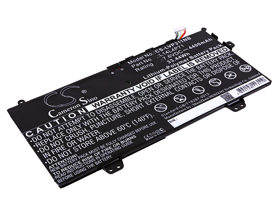 Lenovo Yoga 3 Pro 11" Laptop Battery - 4400mAh 7.6V 33.44Wh Li-Polymer Replacement