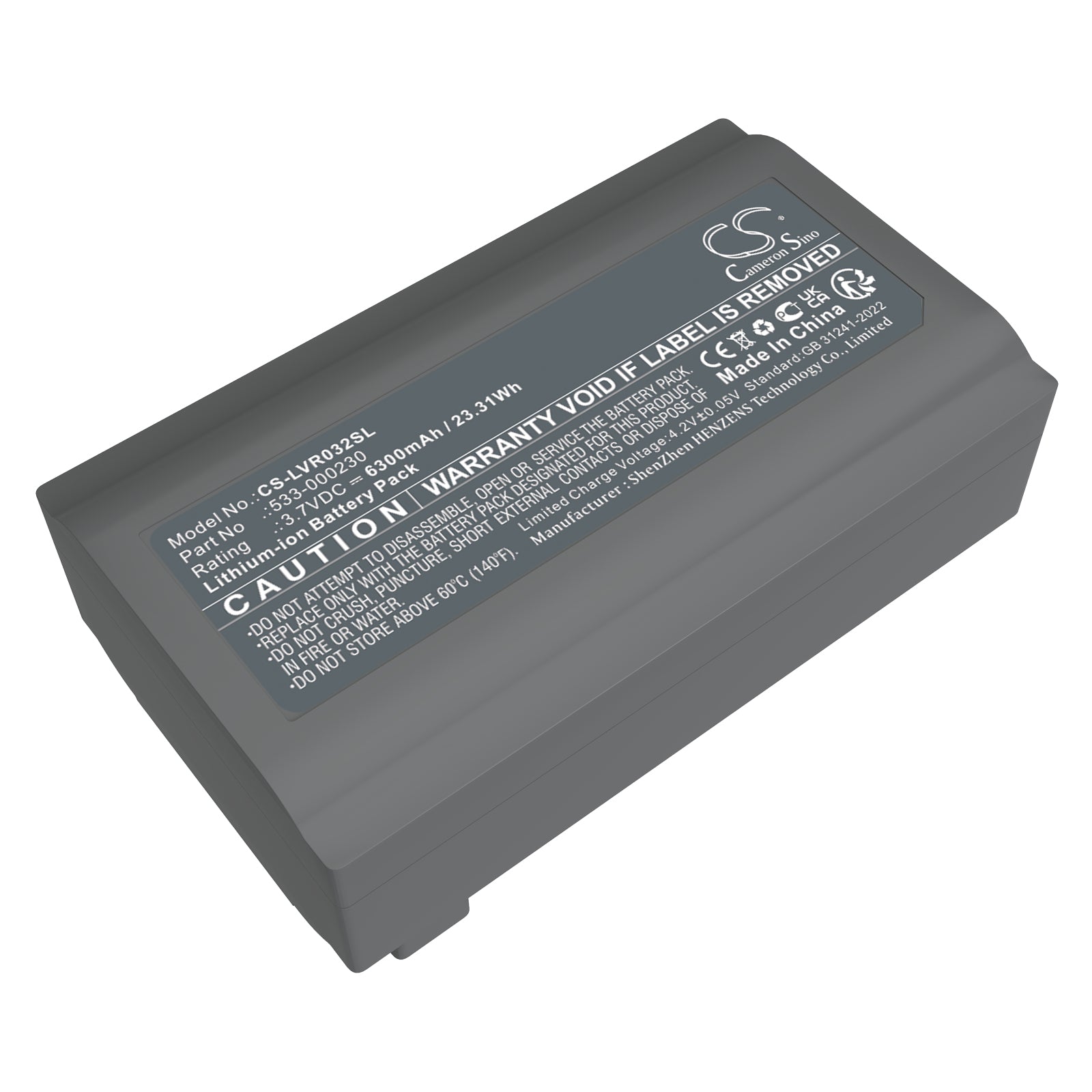 High Capacity 6400mAh Replacement Battery for Logi VR0032 Video Conference Camera & Remote - Part# 533-000230
