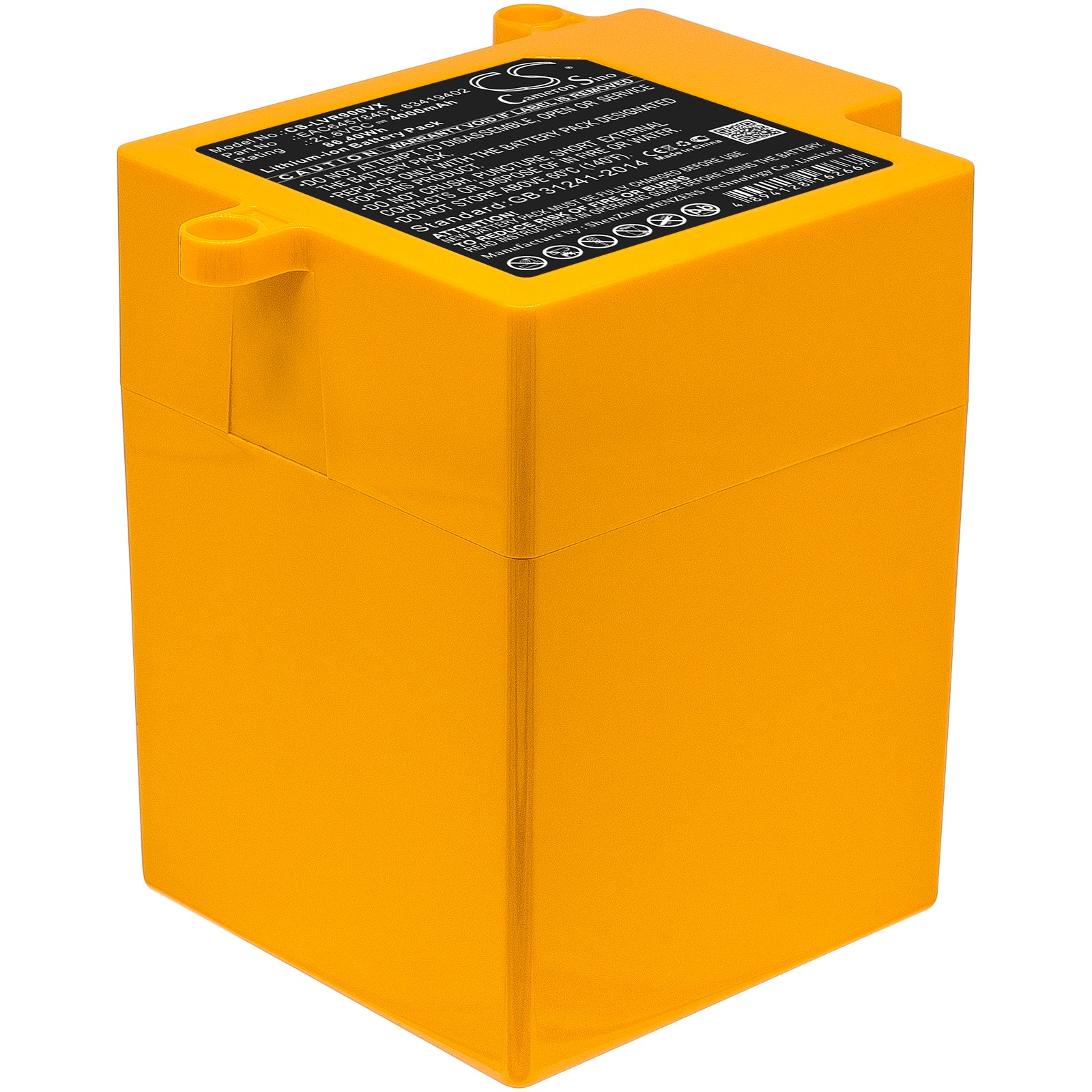 4000mAh Replacement Battery for LG CordZero R9 R9MASTER R87 BDV1 Vacuum - 21.6V Li-ion, Extended Run Time
