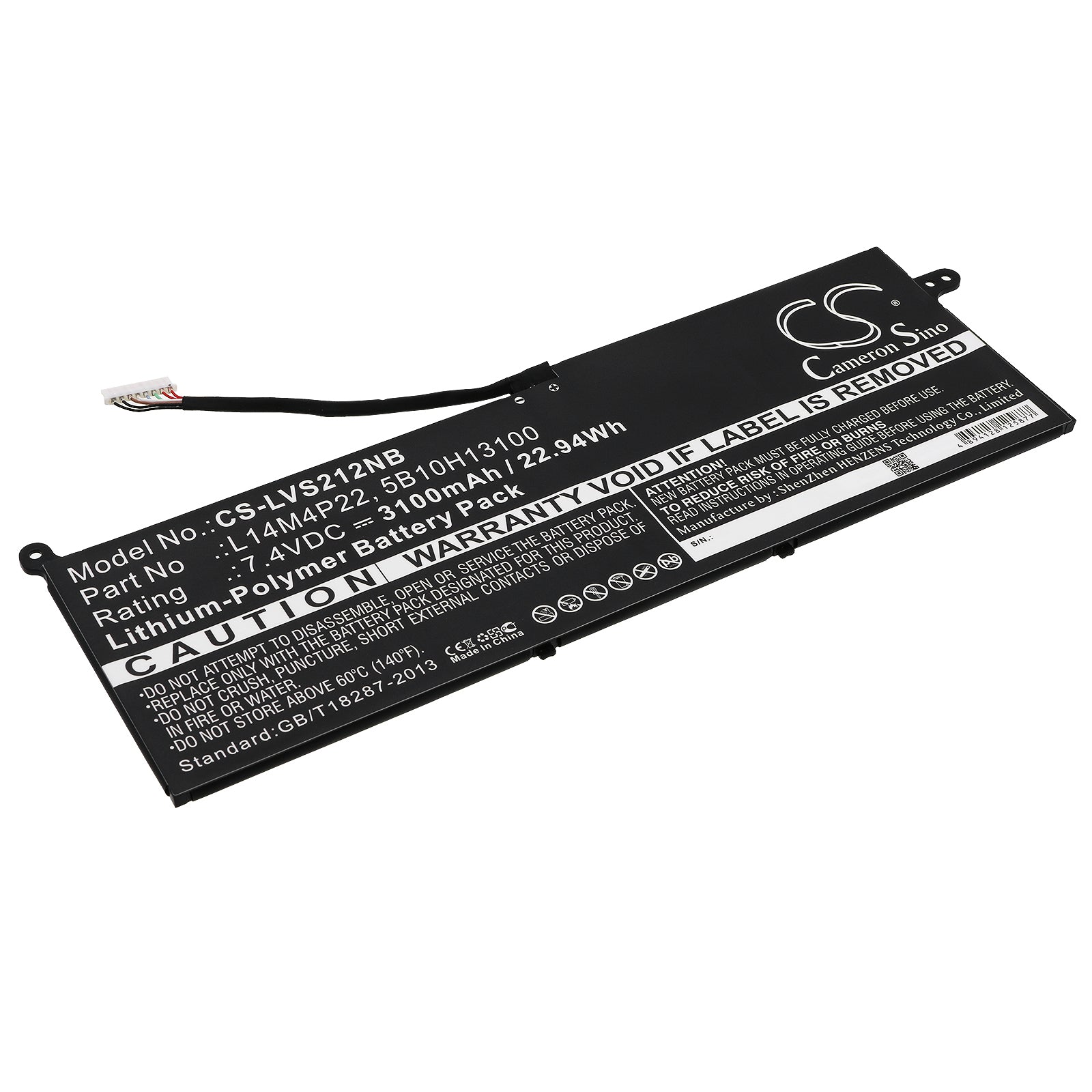 Lenovo IdeaPad S21E-20 Laptop Battery - 3100mAh, 7.4V Li-Polymer Replacement 22.94Wh
