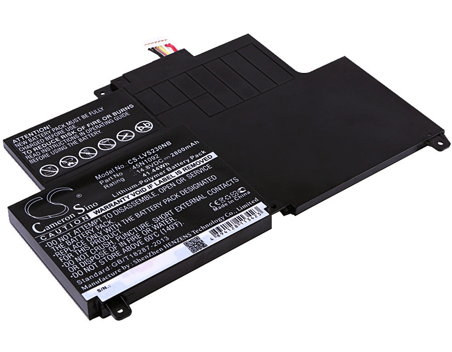2800mAh Battery for Lenovo ThinkPad S230u & Twist - 14.8V 41.44Wh Laptop Replacement

