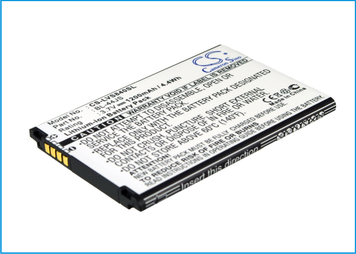 1200mAh 3.7V Li-ion Replacement Battery for LG Lucid VS840, Viper 4G LTE, Cayman, Optimus EXCEED 2, Para LS840
