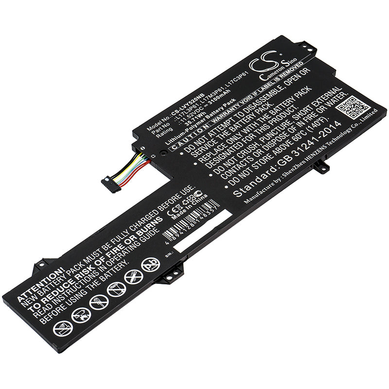 3100mAh Battery for Lenovo Yoga 520-12, IdeaPad 320S-13IKB, V530s Series - 11.52V 35.71Wh - Replacement Laptop Battery

