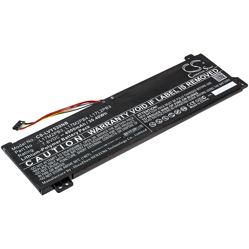 4000mAh Laptop Battery for Lenovo Yoga V330 V530 V130 Series - 7.6V 30.4Wh Li-Polymer
