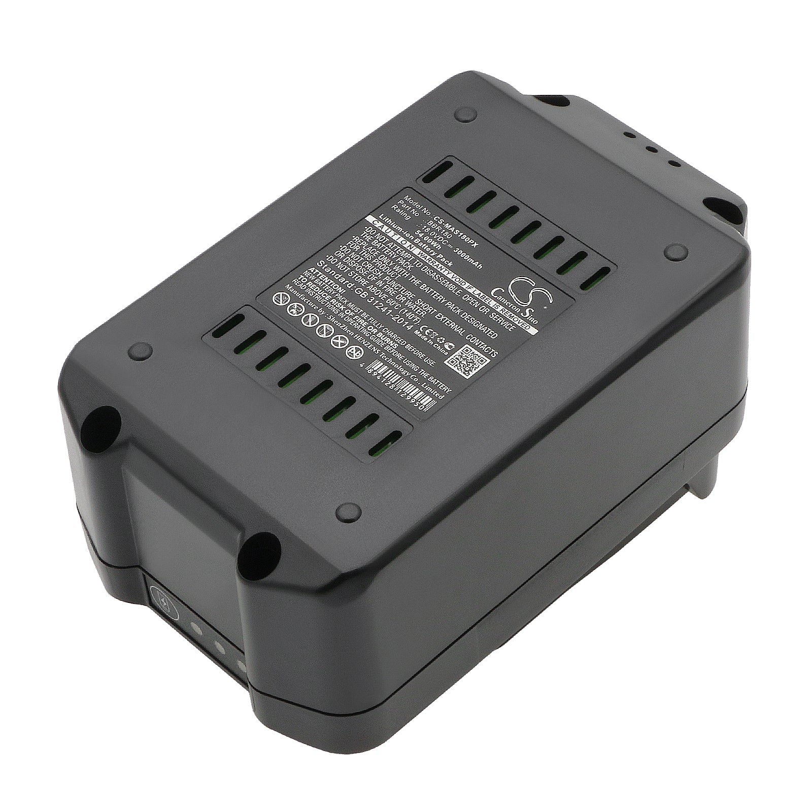 18V 3000mAh Li-ion Replacement Battery for Meister Craft Power Tools - MAS180, MAS18VL-2, 5451370, 5451260
