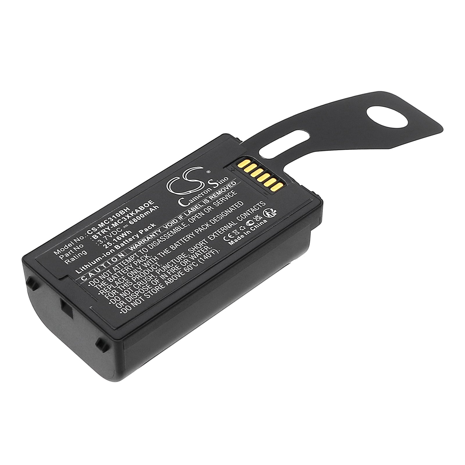 6800mAh Extended Battery for Symbol MC3100, MC3190, MC3190G Barcode Scanners - High Capacity 3.7V Li-ion (Replaces 82-127912-01)
