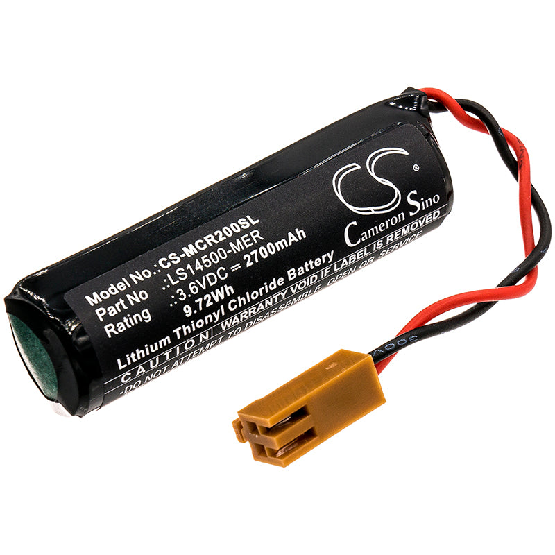 2700mAh Lithium Battery Replacement for Mitsubishi CR1 CR2 CR2A CR3 M500 M600 - 3.6V, 9.72Wh
