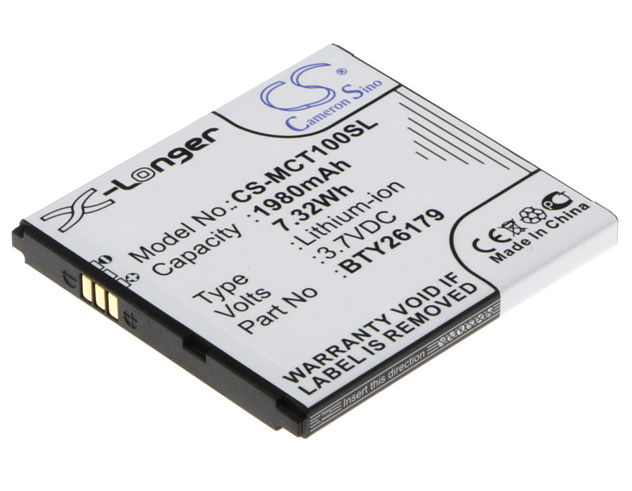 Mobistel Cynus T1 Smartphone Battery Replacement - 1980mAh, 3.7V Li-ion - BTY26179 - Extended Life
