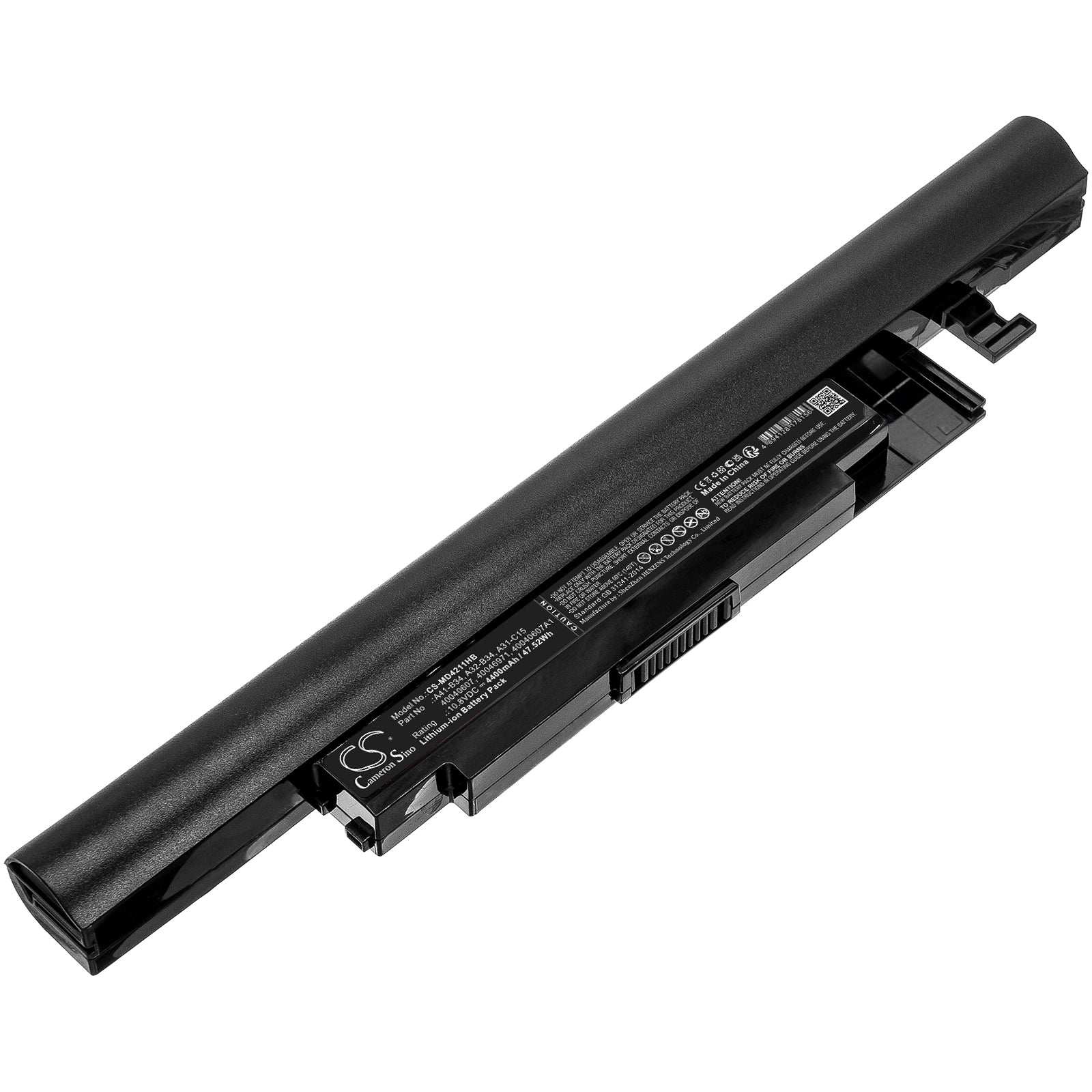 4400mAh Laptop Battery for Haier S530, Medion Akoya E6241 - 10.8V 47.52Wh Li-ion Replacement

