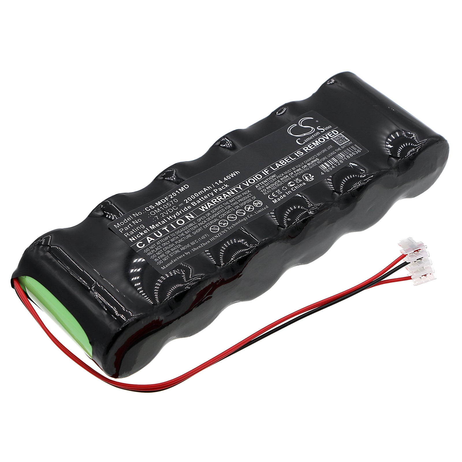 Medex Syringe Pump Battery: 2000mAh 7.2V Ni-MH, Replacement for 2001 & 2010, B10570, 5410
