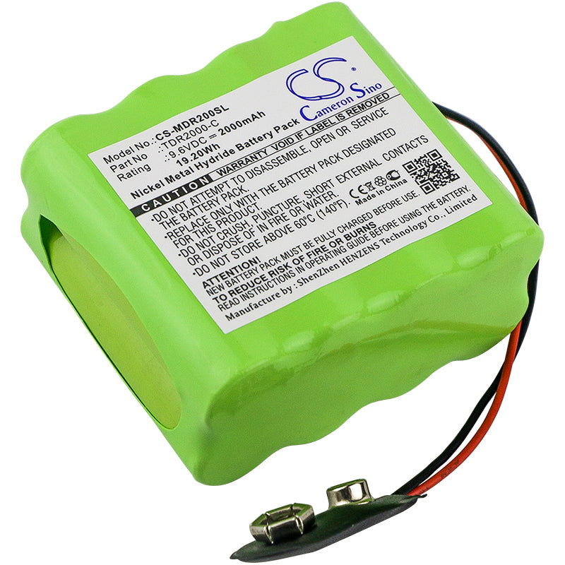 2000mAh Replacement Battery for Megger TDR2000/2R Cable Fault Locator (9.6V, 19.2Wh Ni-MH)

