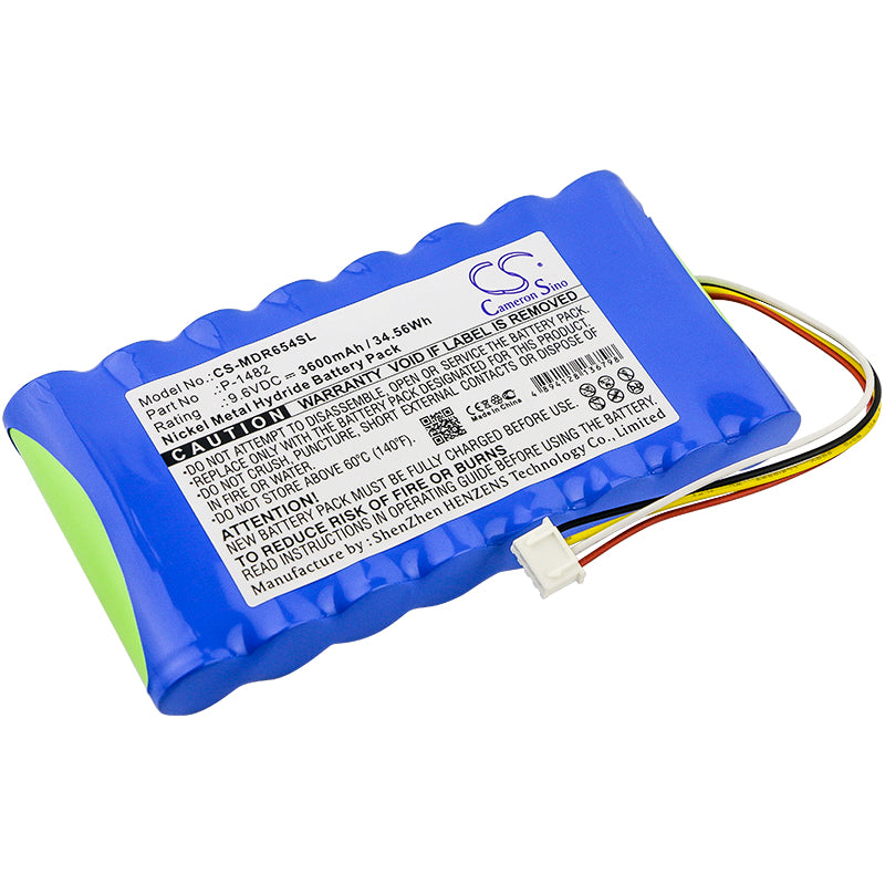 9.6V 3600mAh Ni-MH Replacement Battery for Chauvin Arnoux Scopix Oscilloscope & CA 6543 Insulation Tester
