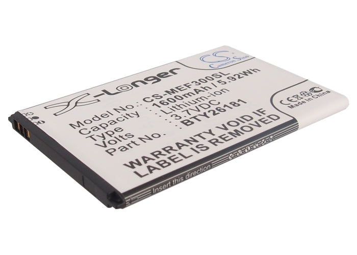 1600mAh Replacement Battery for Mobistel Cynus F3 MT-7511 Smartphone - 3.7V Li-ion - Extended Life Power
